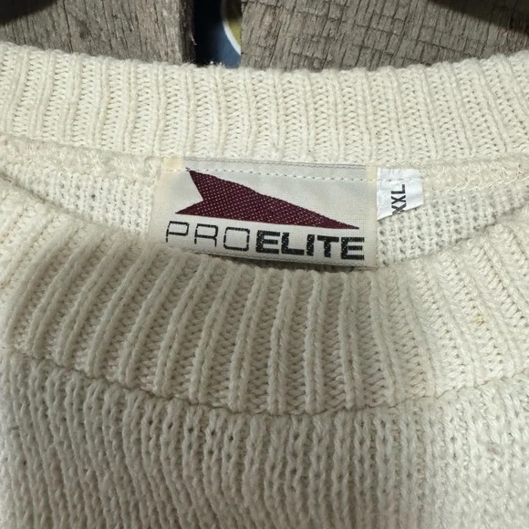 KANSAS CITY CHIEFS Vintage 1990 PRO ELITE Sweater XXL - Picture 4 of 16